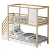 Letto a castello 90 x 200 cm con design a forma di casetta, Anteprima dell’immagine prodotto 7