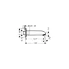 hansgrohe Wanneneinlauf E/S DN 20 chrom Produktbild-Vorschau 2