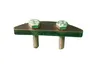 A product shot of a metal flange with two bolts, isolated on a white background. Produktbild-Vorschau