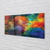 Glasbilder 140x70 Wandkunst 3d bunte Fraktale Produktbild-Vorschau 2