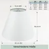 Wogati® Premium Lampenschirm E14/E27 Baumwolle | Weiß / Produktbild-Vorschau 5