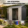 Geräteschuppen Gerätehaus Metall Gartenhaus Satteldach Produktbild-Vorschau 9