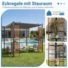 COSTWAY Pergola 2,3 x 2,3m, Terrassenüberdachung Produktbild-Vorschau 4