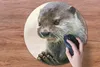 MuchoWow® Mauspad Mousepad Ein Otter mit zusammengelegten Produktbild-Vorschau 3