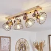 Cotes »Cotes« Deckenlampe, Holz/Metall, Natur/Rostfarbene Produktbild-Vorschau 9