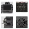 A collage of four close-up images showing different parts of a portable electric heater. Anteprima dell’immagine prodotto