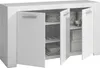 Dmora Credenza Amaculi 42x144x80h cm Bianco, Apertura Anteprima dell’immagine prodotto 7