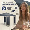 CASARIA® Pavillon Lorca 3x3m Metall Wasserabweisend Produktbild-Vorschau 8