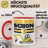 3. Geburtstag Geschenk Tasse Becher Jungs Bagger Ich Bin Produktbild-Vorschau 3