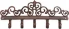 Hakenleiste Gusseisen 5 Haken Wandhaken Vintage Garderobe Produktbild-Vorschau 1