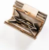 Kleine Damenbrieftasche aus Leder mit Druckknopfverschluss Produktbild-Vorschau 6