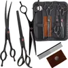 A set of professional grooming scissors and combs laid out on a white background. Náhľad obrázku produktu