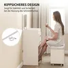 HOMCOM 3 in 1 Schminktisch mit Hocker, Kosmetiktisch mit Produktbild-Vorschau 5