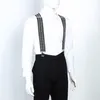 Hosenträger Schwarz Weiß Muster X Form 5 cm Produktbild-Vorschau 6