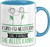 Kung-Fu-Meisterin Geschenk Tasse Becher Die Frau Die Allen Produktbild-Vorschau 1