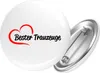 Huuraa Button Bester Trauzeuge Herz 59mm rund mit Produktbild-Vorschau 1