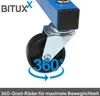 Bituxx Felgenbaum mit Rollen Stabiler Reifenständer für 4 Produktbild-Vorschau 6