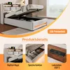 MODFU Boxspringbetten Polsterbett 90x200cm, Einzelbett Produktbild-Vorschau 5