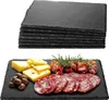 Navaris Schiefer Teller Platzset 8-teilig inkl. Kreide - Produktbild-Vorschau 1