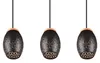 Suspension BIDAR noire 3xE27x28W en métal, dimensions : Voir les images du produit 19