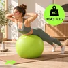 Gymnastikball 55cm mit Pumpe Pilates Ball Pilatesball Produktbild-Vorschau 4