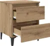 vidaXL Comodino in rovere Artisan 40 x 35 x 50 cm materiale Anteprima dell’immagine prodotto 3