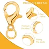 200 Stück Karabinerverschluss Gold, 12mm Produktbild-Vorschau 3