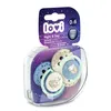 LOVI Schnuller Silikon dynamisch Night&Day Boy 0-6 m 2 St. Produktbild-Vorschau 4
