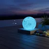 LED Solar-Kugelleuchte  Ø 25 cm in Marmor-Optik | Produktbild-Vorschau 4