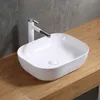 Umywalka Nablatowa Ceramiczna Stawiana Biała 41X31 Podgląd zdjęcia produktu 6