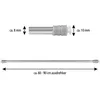 Tringle à visser Ø 10 mm - extensible de 60 à 90 cm (argent Voir les images du produit 3