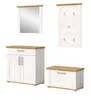 Garderobe Set 4-teilig "Mirano" weiß Lärche und Eiche Produktbild-Vorschau 8