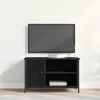 vidaXL Szafka pod TV czarny dąb 80 x 40 x 50 cm materiał Podgląd zdjęcia produktu 4
