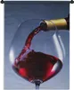 MuchoWow® Wandteppich Wandbehang Rotwein wird in ein Glas Produktbild-Vorschau 1