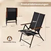 Lot de 4 chaises de jardin à dossier haut COSTWAY, chaises Voir les images du produit 3