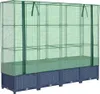 A greenhouse cover over a raised garden bed. Podgląd zdjęcia produktu