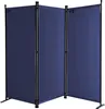 Paravent 3 Teilig 170 x 165 cm Blau - Garten & Balkon Produktbild-Vorschau 1