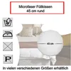 2er Pack 45 rund Füllkissen  Microfaser Kissenfüllung Produktbild-Vorschau 2