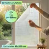 2er-Set 3D Sichtschutzfolie Kreuzdesign für Fenster 45x200 Produktbild-Vorschau 2