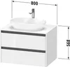 Duravit Ketho.2 Wastafelonderkast 80x55x56,8 cm Supermat Produktbild-Vorschau 2