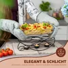 scaldavivande bremermann, per 3 tea light, piastra Anteprima dell’immagine prodotto 5