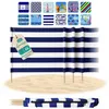 Lantigo Strandparavent Klassische Streifen 4m Windschutz Produktbild-Vorschau 1