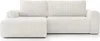 A cream-colored corduroy sectional sofa. Podgląd zdjęcia produktu