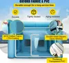 A diagram highlighting the features of an inflatable spray booth against a sky background. Anteprima dell’immagine prodotto