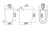 SET: WC compatto per bambini, 56x32x61 cm, con scarico Anteprima dell’immagine prodotto 10