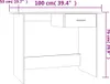 vidaXL Stôl Sonoma Dub 100x50x76 cm odvodený výrobok z Náhľad obrázku produktu 7