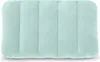 A top-down view of a light green inflatable pillow with vertical indentations. Produktbild-Vorschau