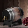 3L Weinfass-Fass im Vintage-Stil, gestreift, aus schwarzer Produktbild-Vorschau 4