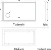 Badspiegel mit Beleuchtung 120x70 cm Uhr, 3X LED Make-up Produktbild-Vorschau 8