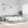 VidaXL 3196746, sofa rozkładana, Szary, Pianka, Metal, Podgląd zdjęcia produktu 2